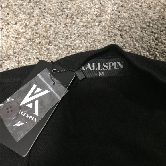 Kallispin short sleeve cardigan vest, black - Picture 3 of 3
